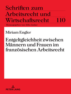 cover image of Entgeltgleichheit zwischen Maennern und Frauen im franzoesischen Arbeitsrecht